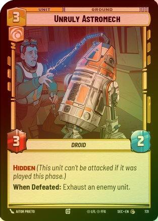 Unruly Astromech (Foil) - 731 - Common (Foil)