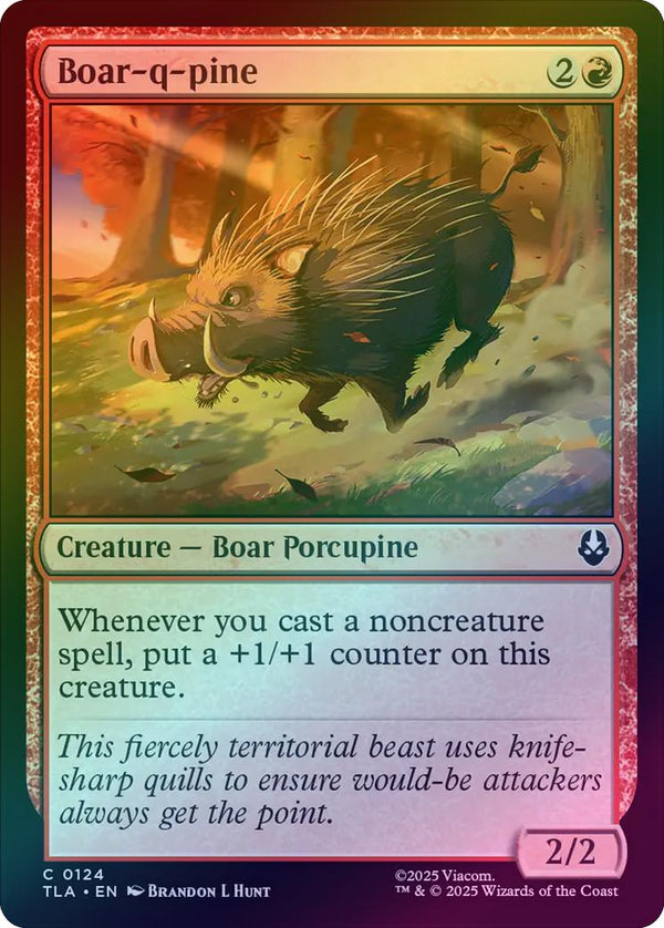 Boar-q-pine (Foil) (TLA)