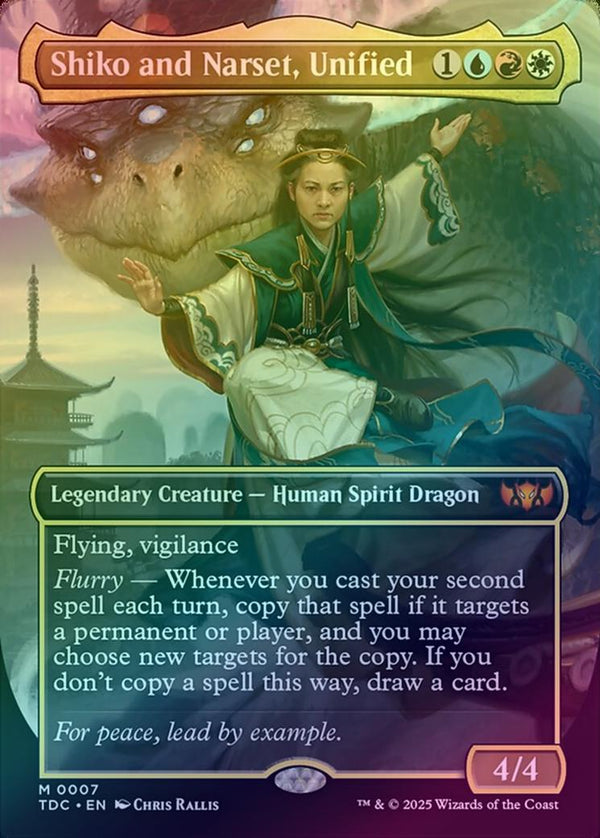 Shiko and Narset, Unified - Borderless (Foil) (TDC)