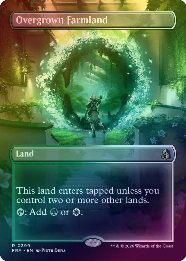 Overgrown Farmland - Borderless Portal (Foil) (FRA)