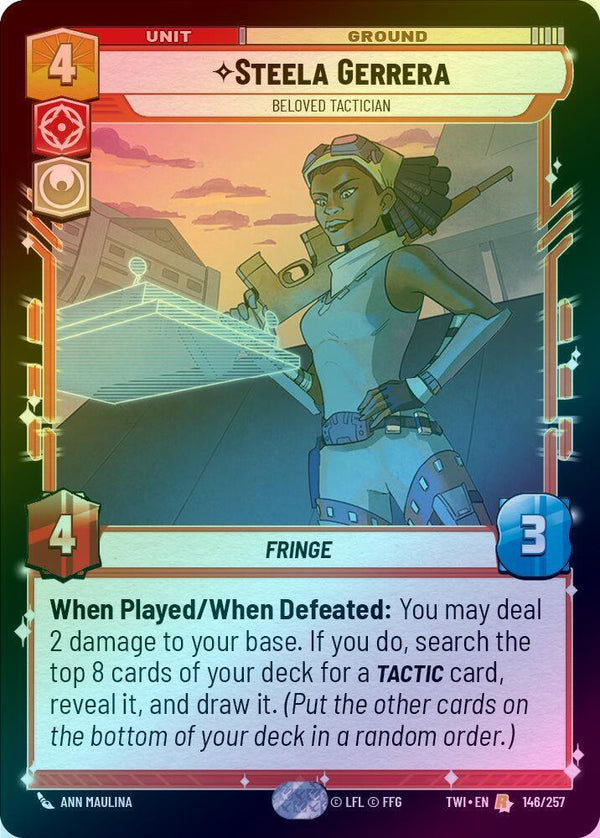 Steela Gerrera - Beloved Tactician - 146/257 - Rare (Foil)