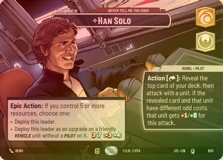 Han Solo - Never Tell Me the Odds (Showcase) - 1013 - Special (Foil)