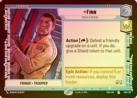 Finn - This is a Rescue - 003/262 - Rare (Foil)