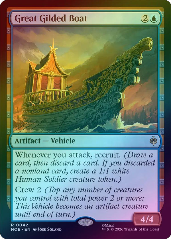 Great Gilded Boat (Foil) (HOB) (Pre-Order)