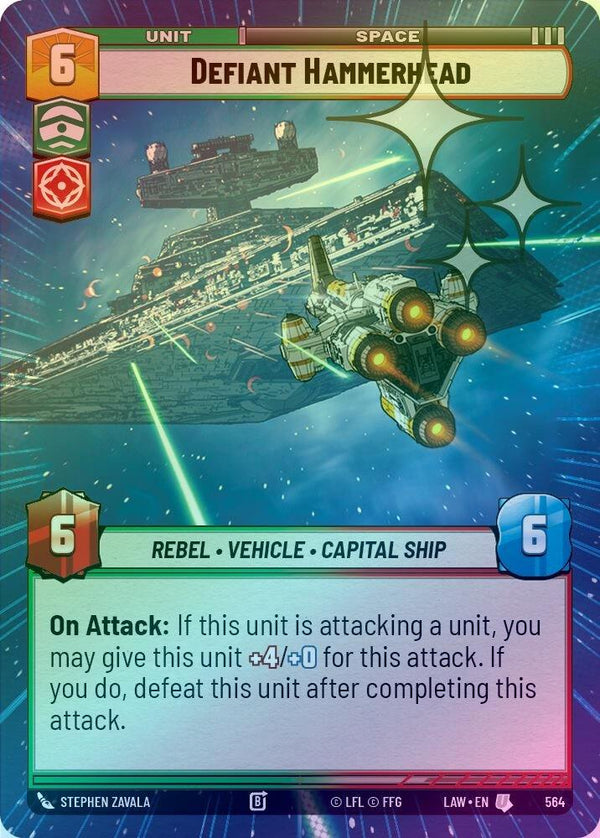 Defiant Hammerhead (Hyperspace Foil) - 564 - Uncommon (Foil)