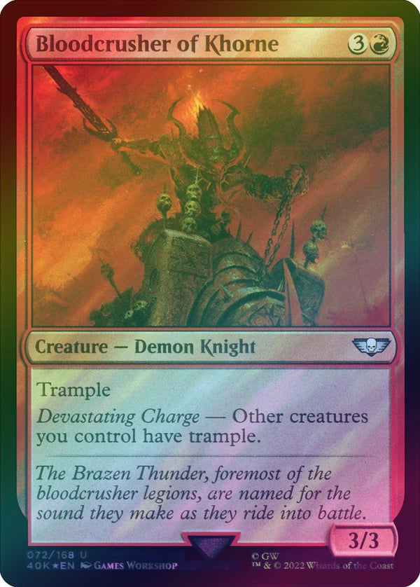 Bloodcrusher of Khorne (Surge Foil) (40K)