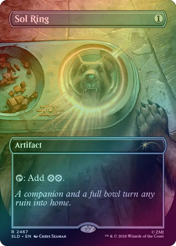 Sol Ring - Fallout: Greet The Dog (Foil) (SLD)