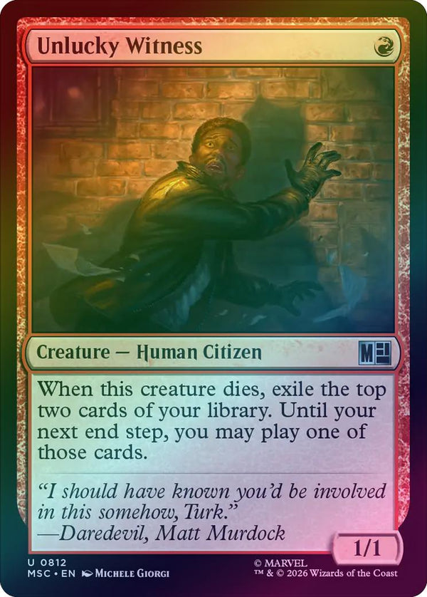 Unlucky Witness (Foil) (MSC)