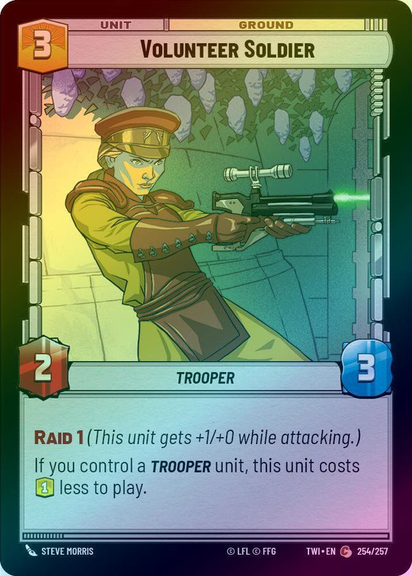 Volunteer Soldier - 254/257 - Common (Foil)