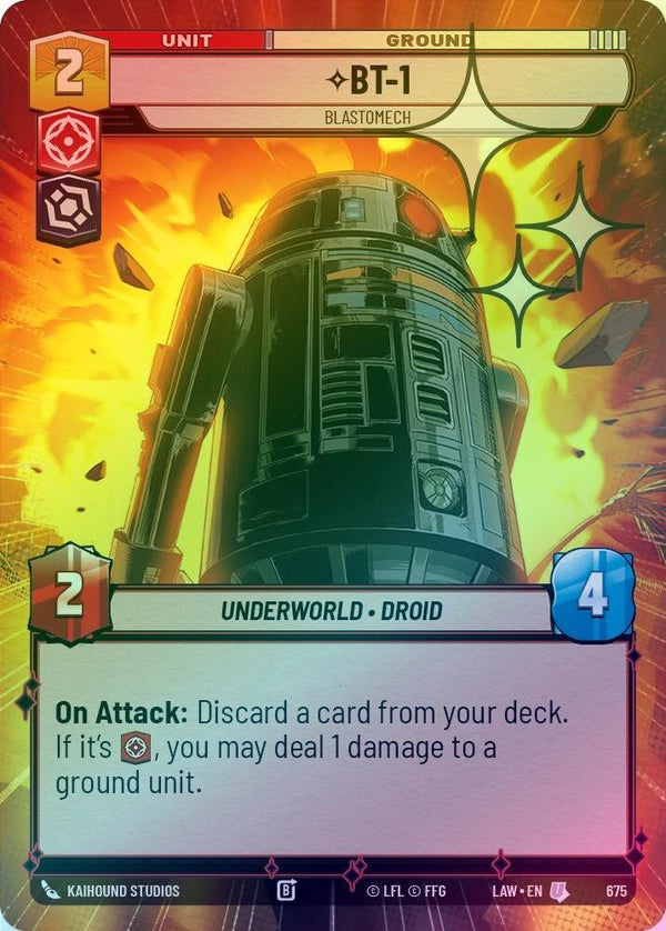 BT-1 - Blastomech (Hyperspace Foil) - 675 - Uncommon (Foil)