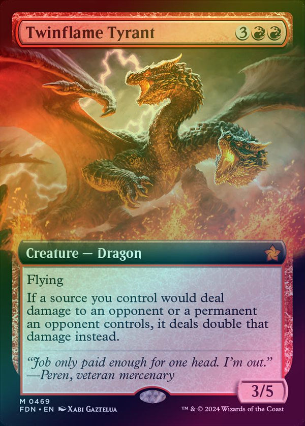 Twinflame Tyrant - Extended Art (Foil) (FDN)