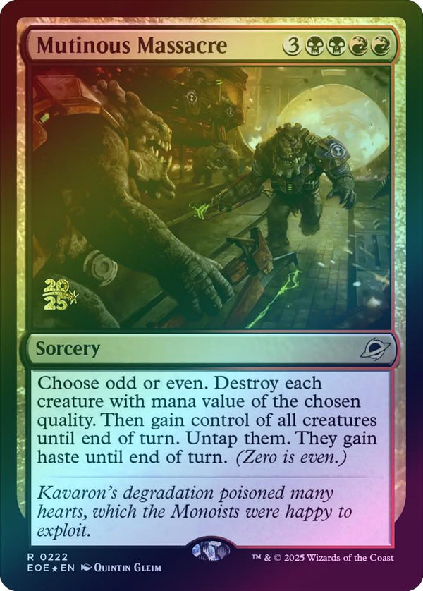 Mutinous Massacre - Prerelease Promo (Foil) (PEOE)