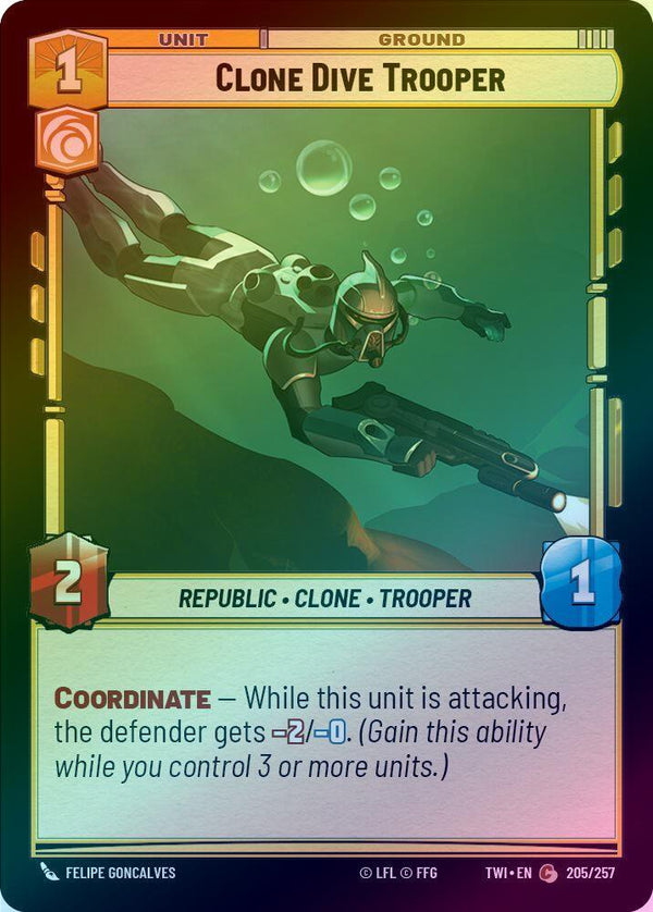 Clone Dive Trooper - 205/257 - Common (Foil)