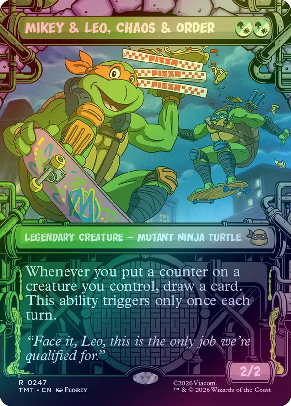 Mikey & Leo, Chaos & Order - Sewer Frame (Foil) (TMT)