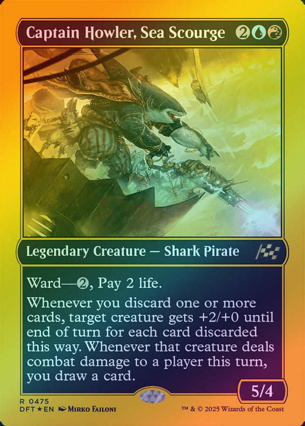 Captain Howler, Sea Scourge (First-Place Foil) (DFT)