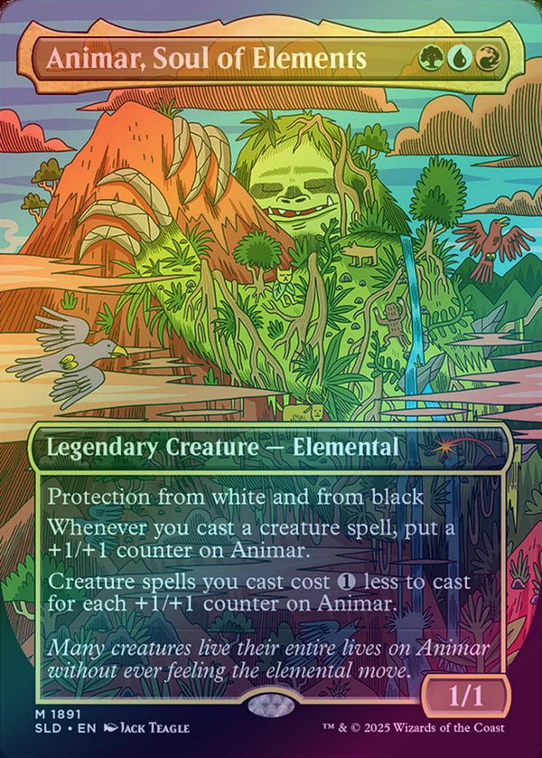 Animar, Soul of Elements - Featuring: Jack Teagle (Rainbow Foil) (SLD)
