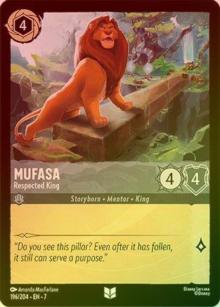 Mufasa (Respected King) - 196/204 - Uncommon (Foil)