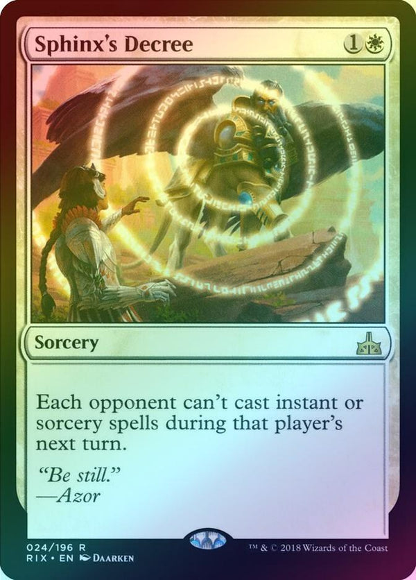 Sphinx's Decree (Foil) (RIX)
