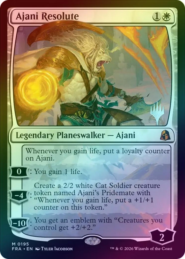Ajani Resolute - Promo Pack (Foil) (PFRA)