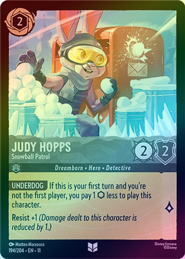 Judy Hopps (Snowball Patrol) - 194/204 - Uncommon (Foil)