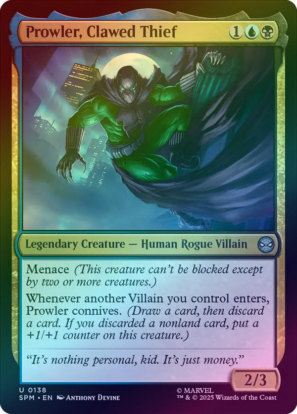 Prowler, Clawed Thief (Foil) (SPM)