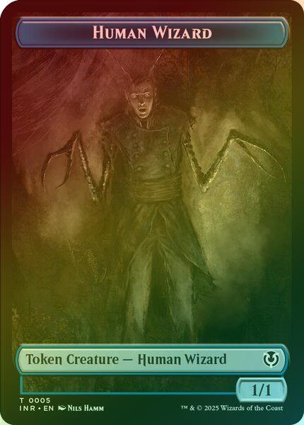 Human Wizard // Emblem - Jace, Unraveler of Secrets Token (Foil) (TINR)