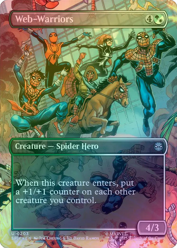 Web-Warriors - Borderless Scene (Foil) (SPM)