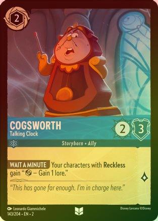 Cogsworth (Talking Clock) - 143/204 - Uncommon (Foil)