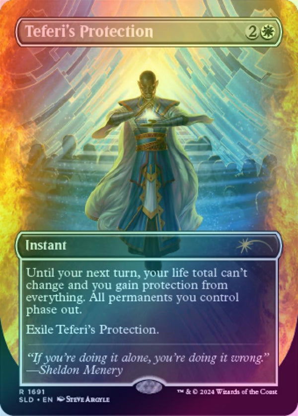 Teferi's Protection - Sheldon's Spellbook (Rainbow Foil) (SLD)