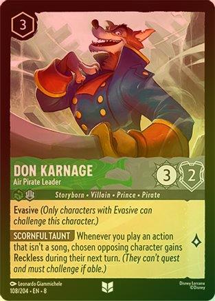 Don Karnage (Air Pirate Leader) - 108/204 - Uncommon (Foil)