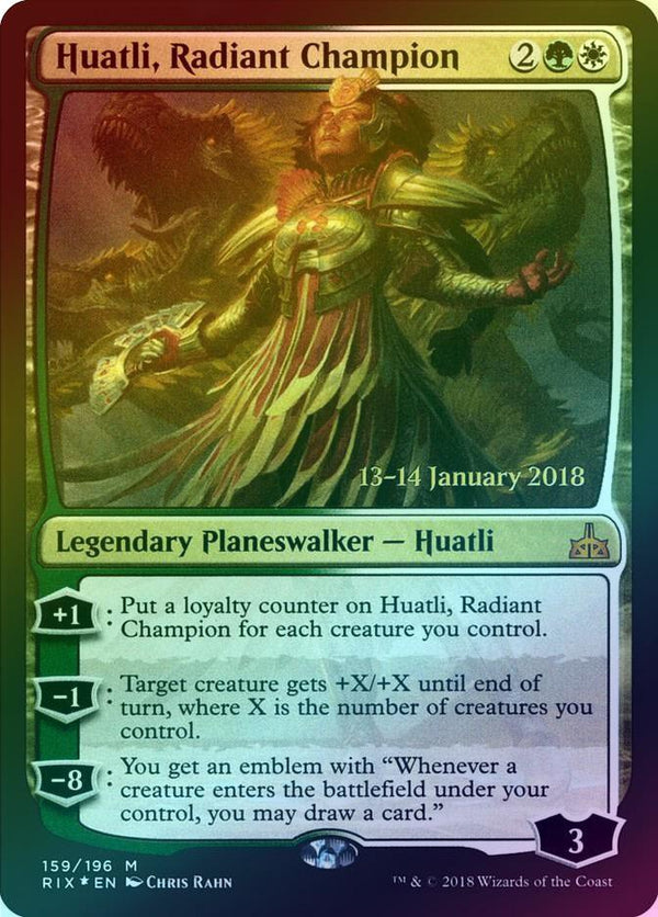 Huatli, Radiant Champion - Prerelease Promo (Foil) (PRIX)