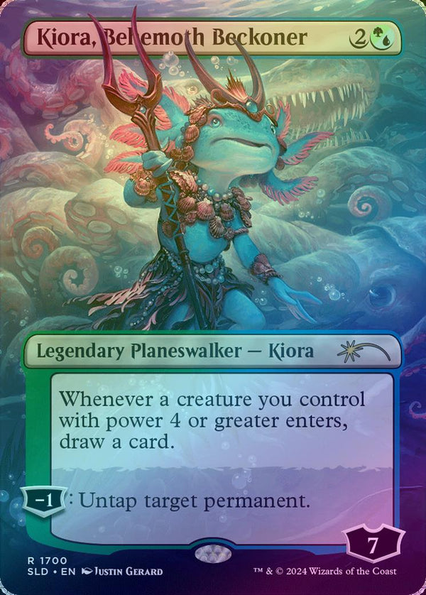 Kiora, Behemoth Beckoner - Showcase: Bloomburrow (Foil) (SLD)