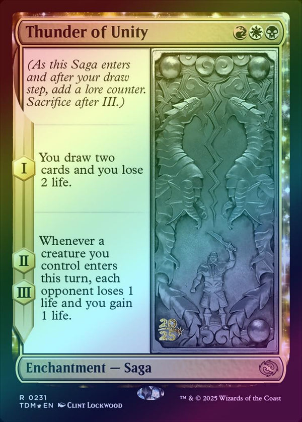 Thunder of Unity - Prerelease Promo (Foil) (PTDM)