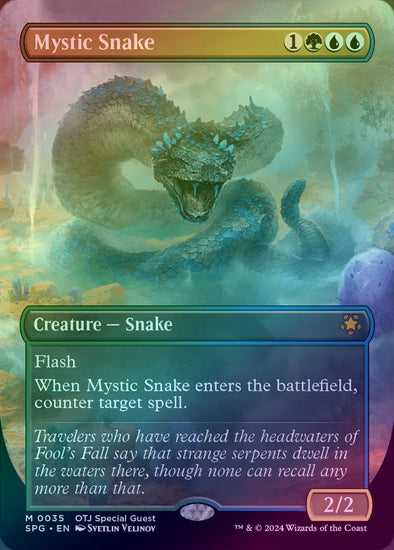 Mystic Snake - Borderless (Foil) (SPG)