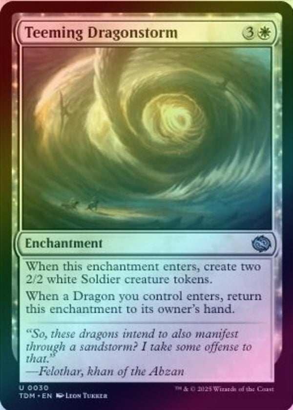 Teeming Dragonstorm (Foil) (TDM)