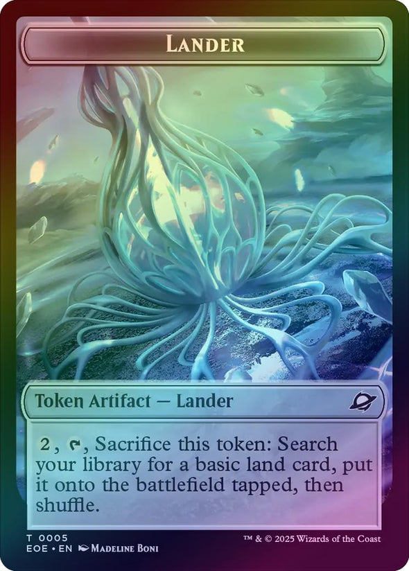 Lander // Drone Token (Foil) (TEOE)