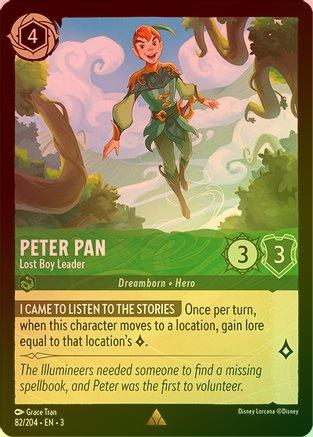 Peter Pan (Lost Boy Leader) - 82/204 - Rare (Foil)