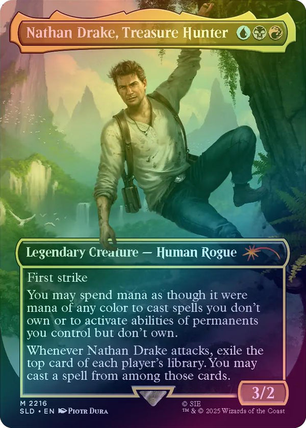Nathan Drake, Treasure Hunter - Uncharted (Rainbow Foil) (SLD)