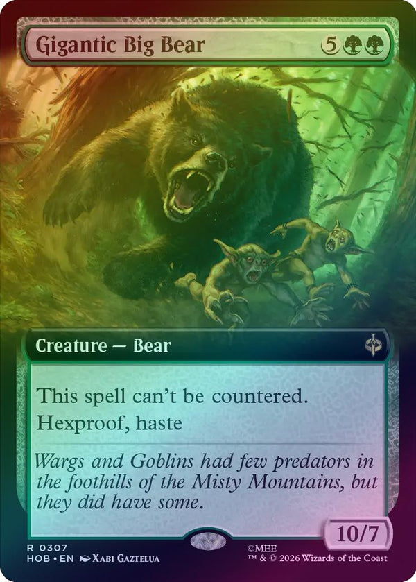 Gigantic Big Bear - Extended Art (Foil) (HOB) (Pre-Order)