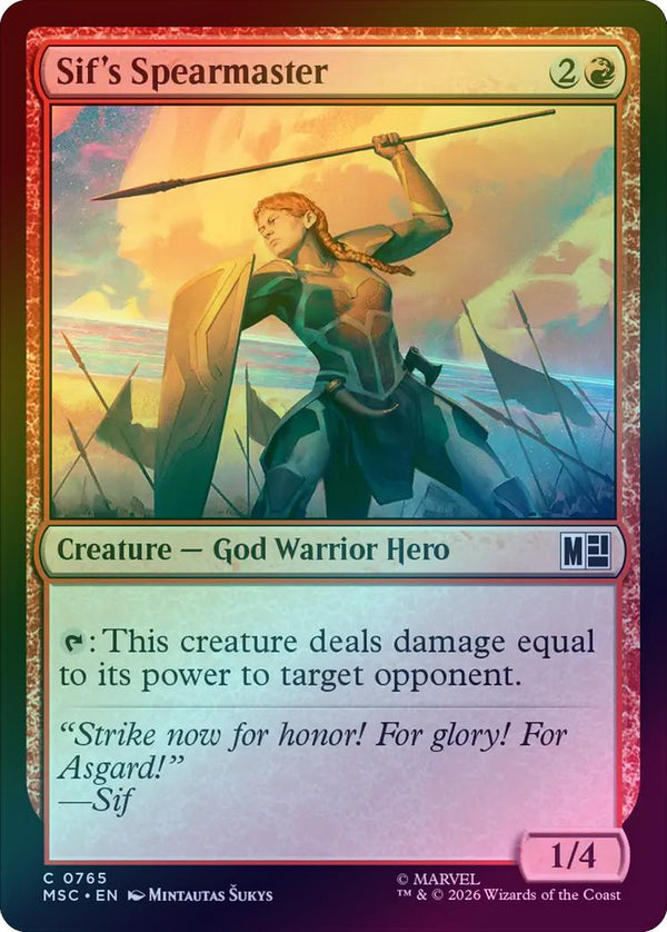 Sif's Spearmaster (Foil) (MSC)