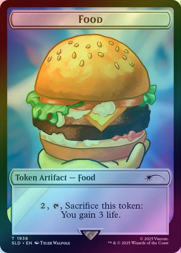 Food Token - Spongebob Squarepants: Internet Sensation (Rainbow Foil) (SLD)