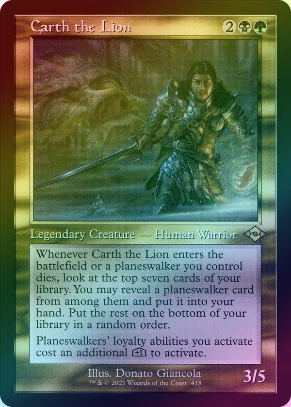 Carth the Lion - Retro Frame (Foil) (MH2)
