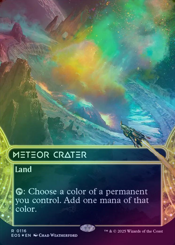 Meteor Crater - Borderless (Galaxy Foil) (EOS)