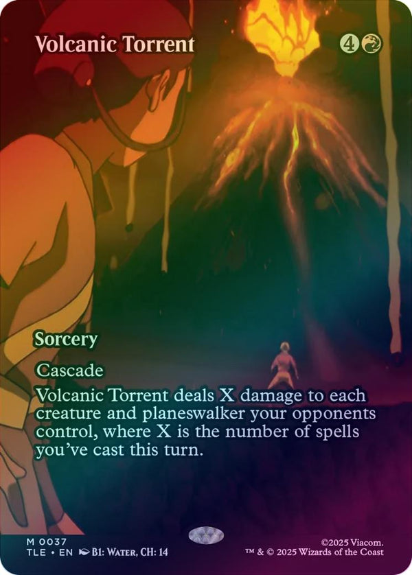 Volcanic Torrent - Borderless Source Material (Foil) (TLE)