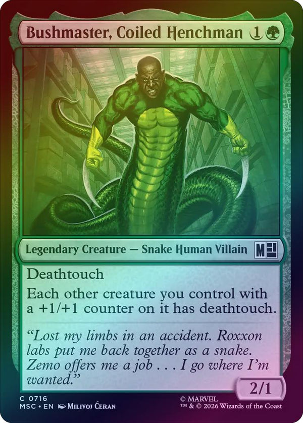 Bushmaster, Coiled Henchman (Foil) (MSC)