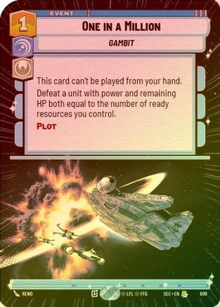 One in a Million (Hyperspace Foil) - 809 - Rare (Foil)