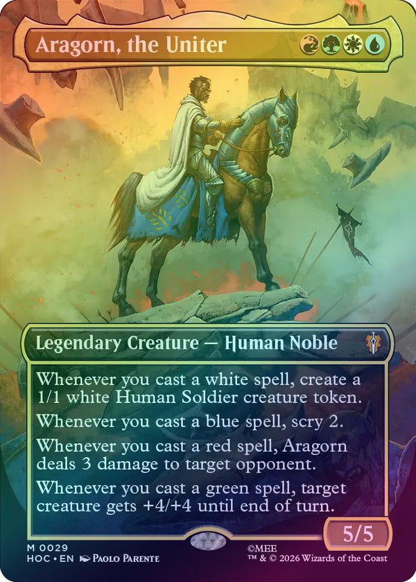Aragorn, the Uniter - Borderless (Foil) (HOC)