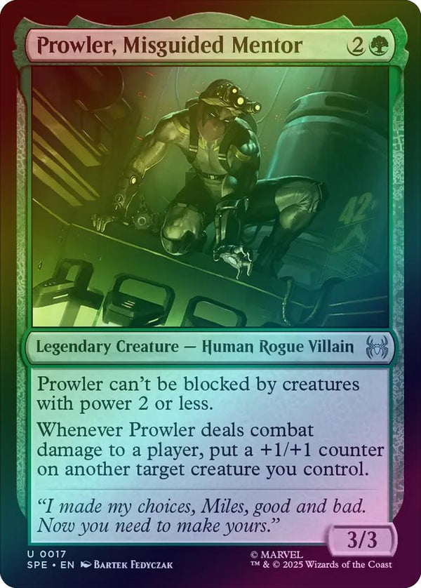 Prowler, Misguided Mentor (Foil) (SPE)
