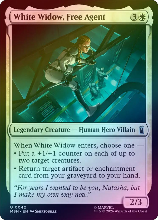 White Widow, Free Agent (Foil) (MSH) (Pre-Order)