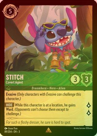 Stitch (Covert Agent) - 89//204 - Rare (Foil)